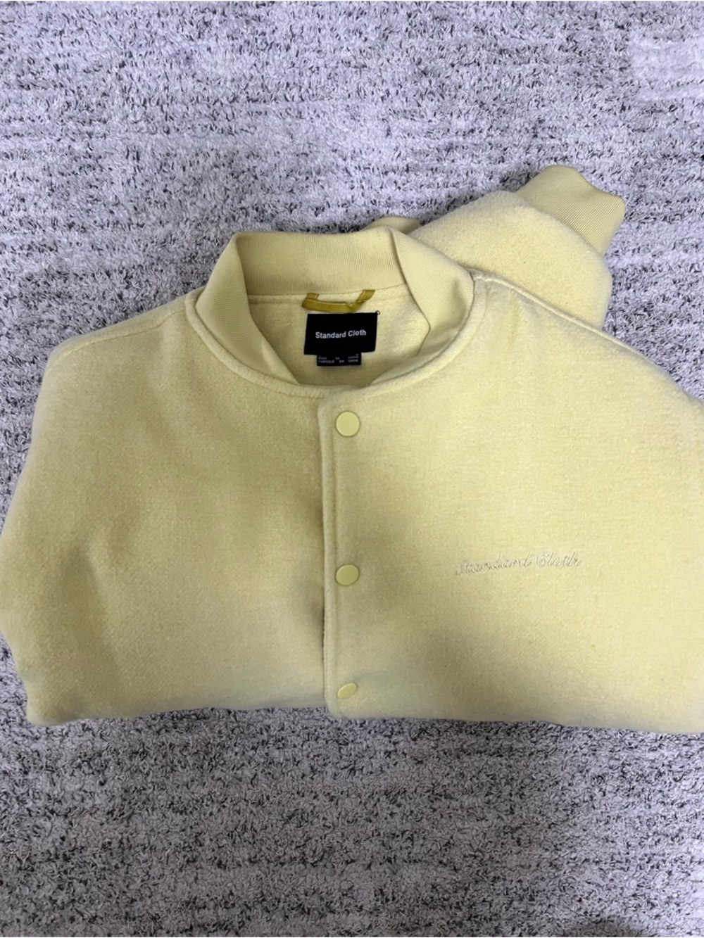 Standard Cloth Men's Yellow Bomber Jacket